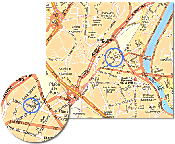 plan d'accès